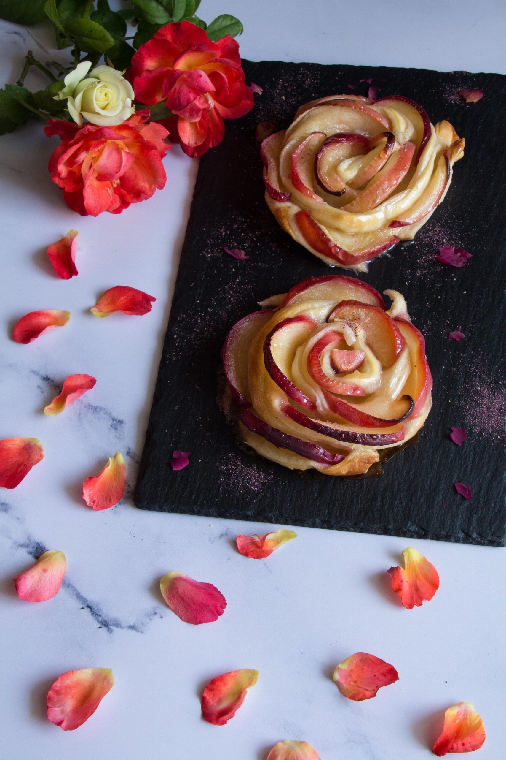 Rose di mela alla rosa -1